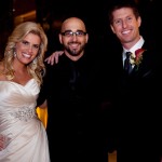 Lauren Przybyl and Shane Miller at their wedding reception in Dallas