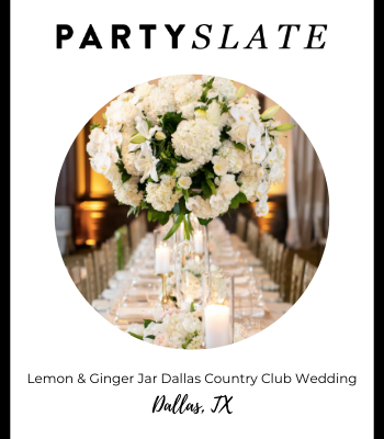 Floral pinspot lighting at Dallas Country Club wedding