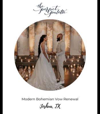 Pattern projection, pin-spots and up-lighting at Bohemian vow renewal in Texas